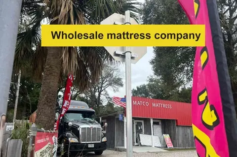 Mattress Pensacola Showroom featuring wholesale mattresses in West Pensacola